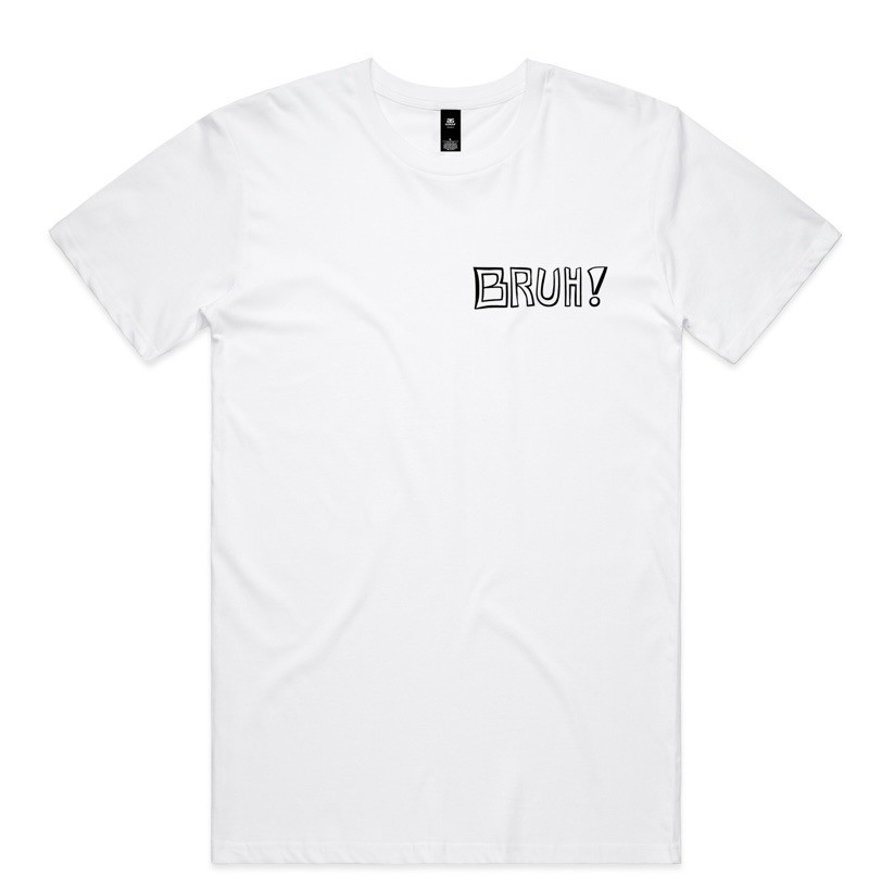 BRUH! Tee — front chest logo